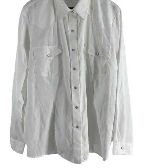 Roper pearl snap western shirt all over monotone print cowboy rodeo sz 2X - Picture 2 of 13